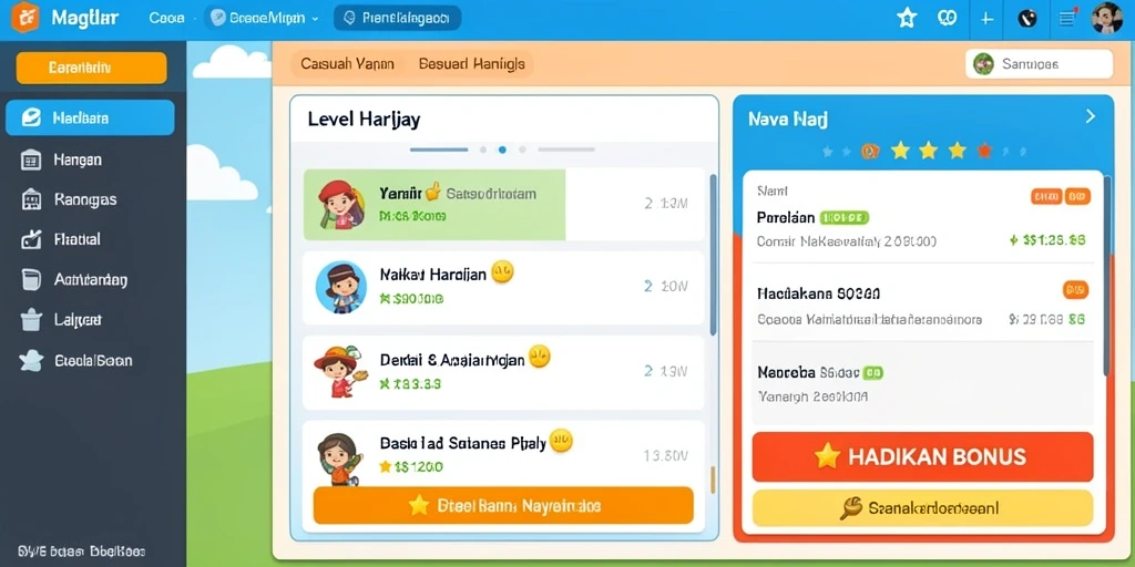 Tampilan awal game BIGCOR78 penuh warna dan menarik perhatian.
