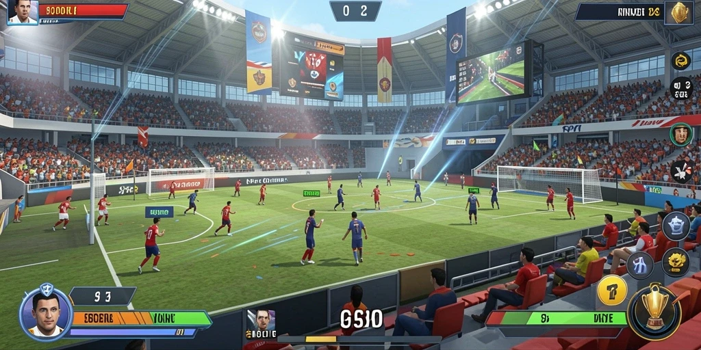 Screenshot menampilkan antarmuka utama permainan yang menarik.